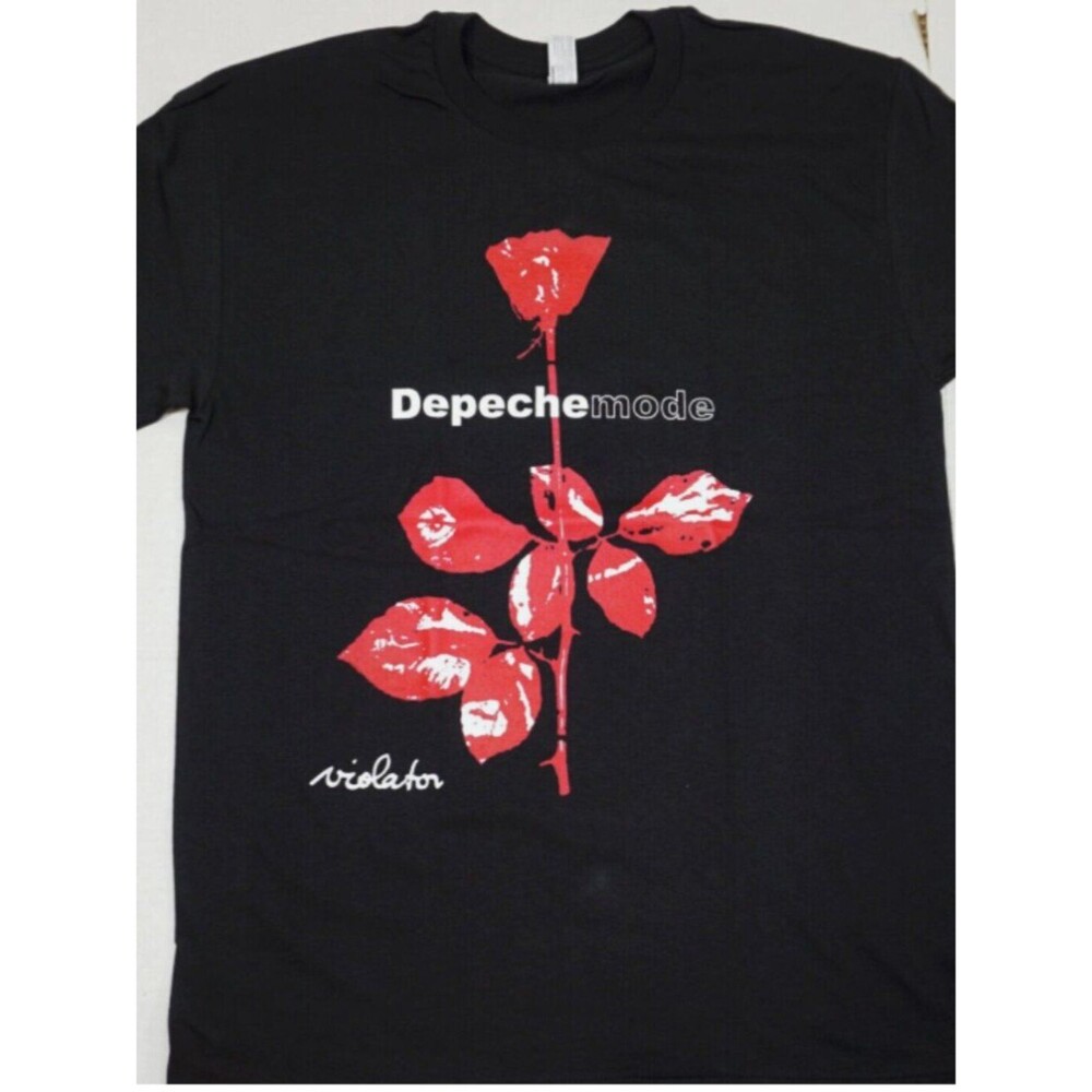 DEPECHE MODE T-shirt Violator Alt Rock New Wave Band Tee Adult Men's Black xl